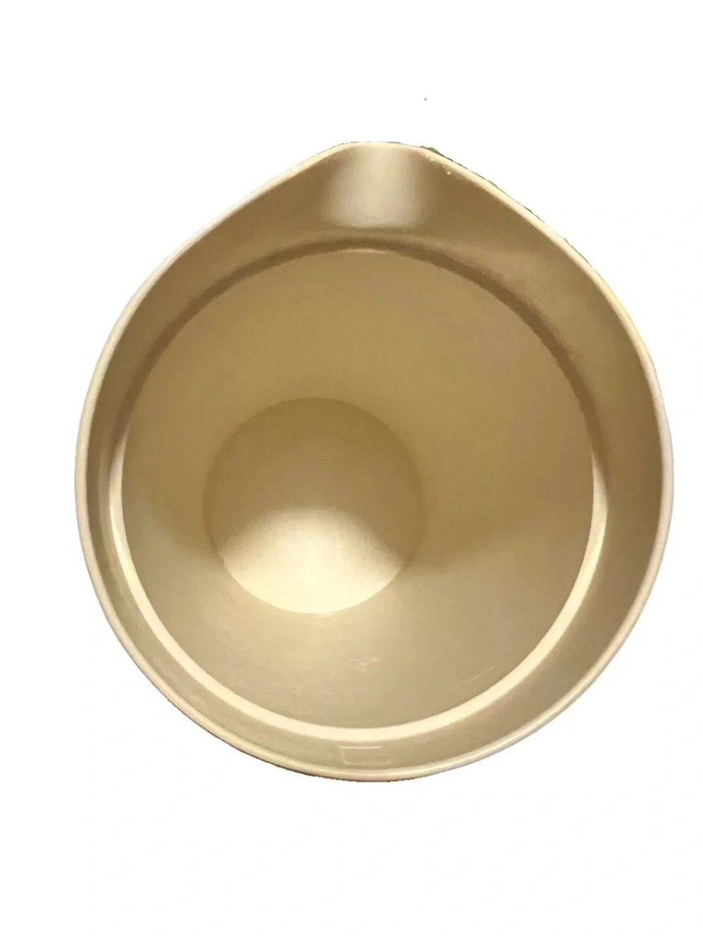 Vintage Tupperware 1 Qt Pitcher ~ 874-14 ~ Almond Harvest Gold ~ Push Button Lid